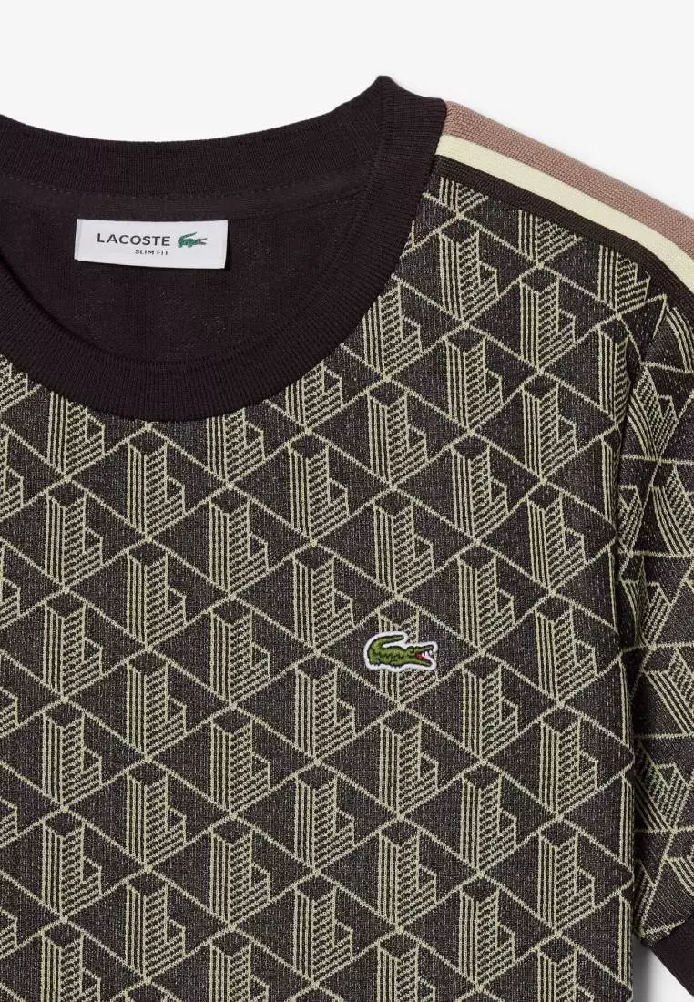 Slim Fit Monogram Jacquard T-shirt