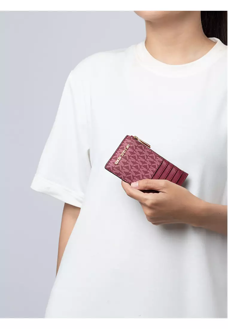 MICHAEL KORS Michael Kors Jet Set Travel Signature Top Zip Card