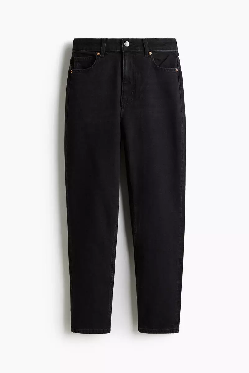 Mom Slim Fit High Waist Ankle Jeans
