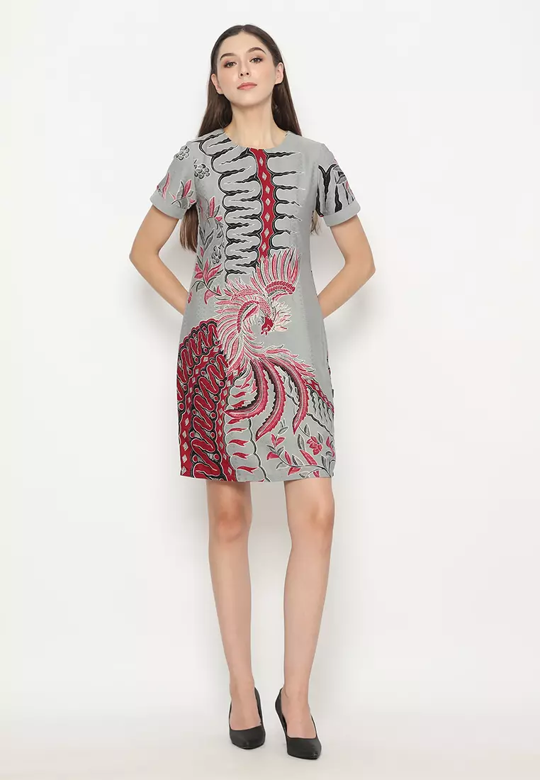 My Aksa Batik Wanita Dress Furing Dobby Byrna Barnesh