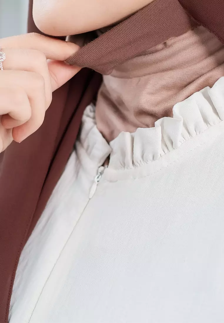 HIJAB INSTAN PAULA - DARK BROWN