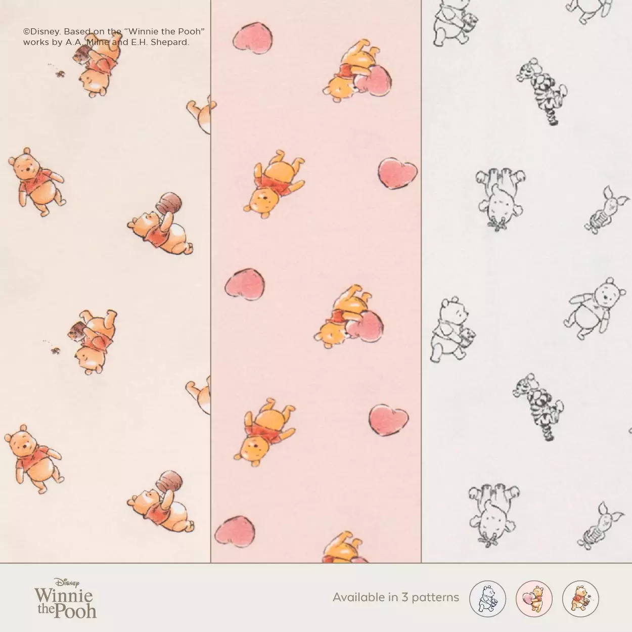 Little Palmerhaus - Disney Pooh Sweet Things Baby Pajamas (Piyama Bayi Lengan Panjang) Honey Pooh