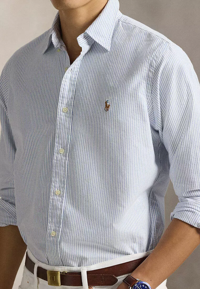 Classic Fit Striped Oxford Shirt