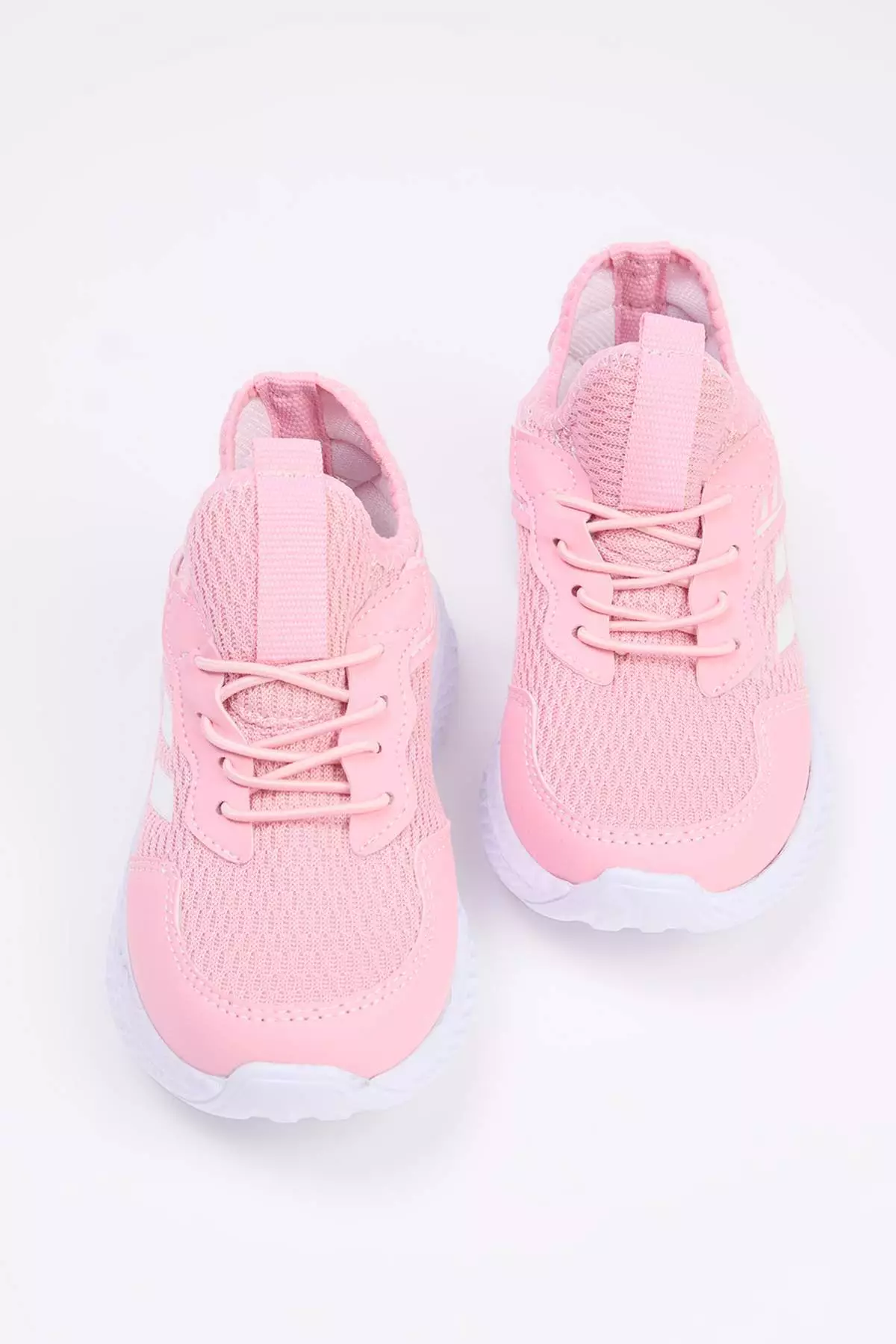 Pink Easy Wear Rubber Laced Light Sole Small/Large Girls' Sports Shoes Takaw26Sn00000
