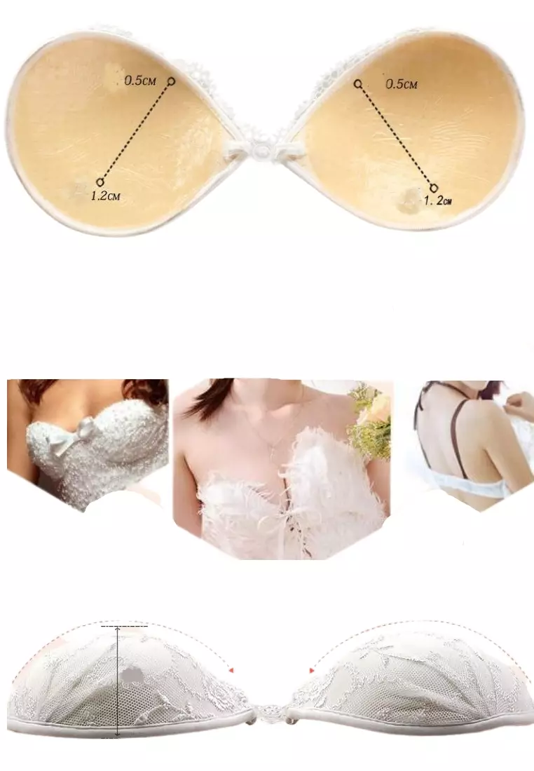 Love Knot Label  6.5cm Reusable Adhesive Skin Friendly Breathable Sticker  Bra Invisible Soft Silicone Nipple Patch Cover