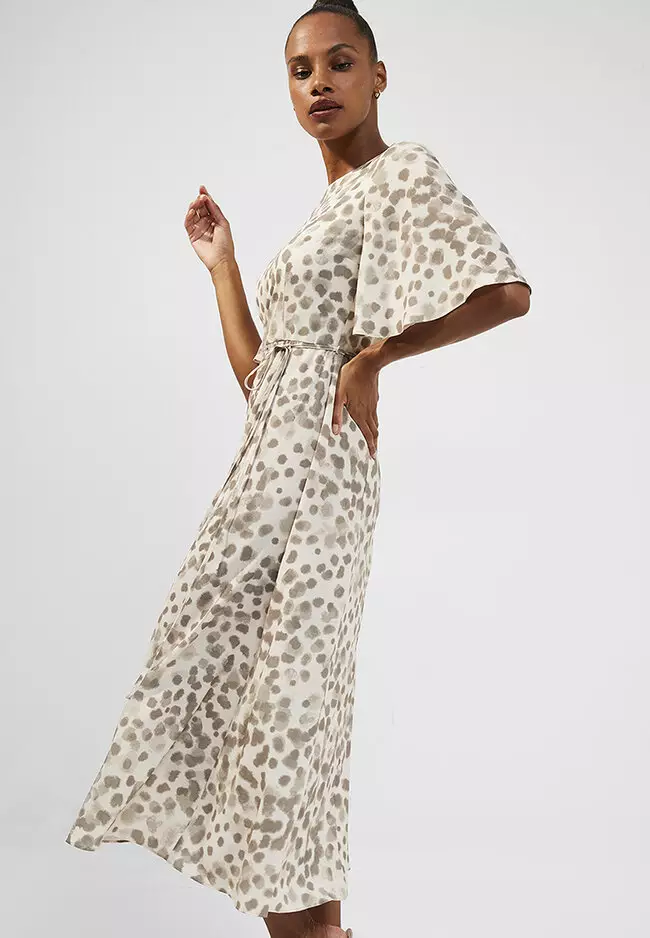 French Connection Eva Verona Crepe Midi Dress 2024 Buy French