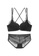 ZITIQUE black Women's Cross-back Lingerie Set (Bra and Underwear) - Black 08B33USF4DEC9EGS_1