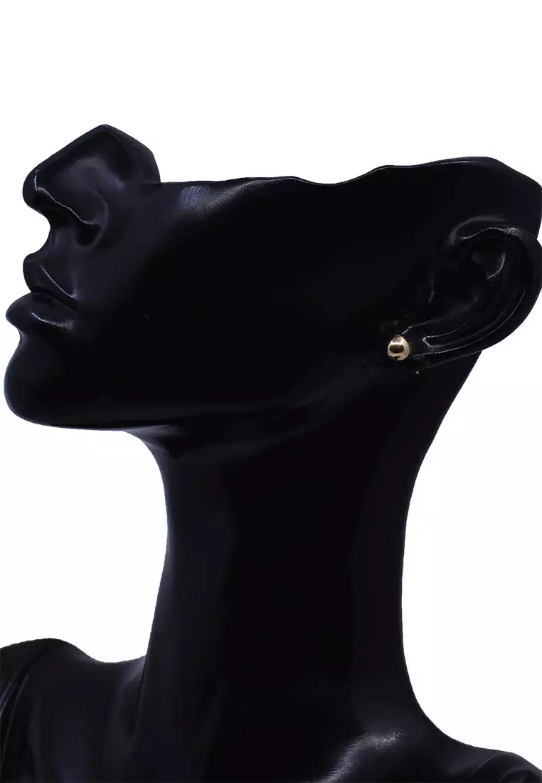 18K Italian Made Yellow Gold Earrings