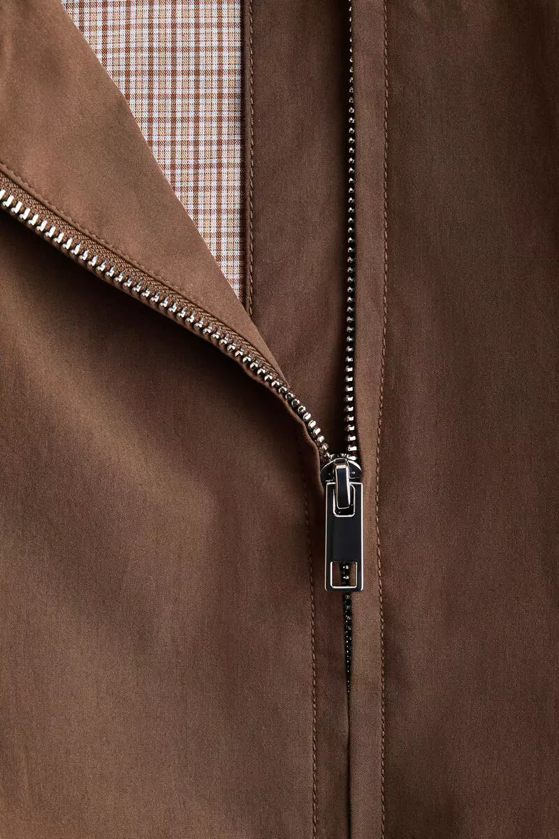 Bubble-hem cotton jacket