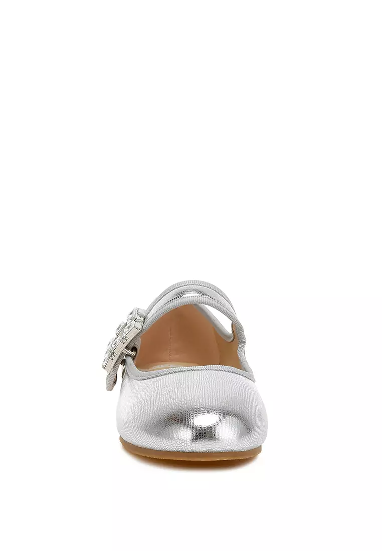 Bros Sandal Mary Jane Warna Perak