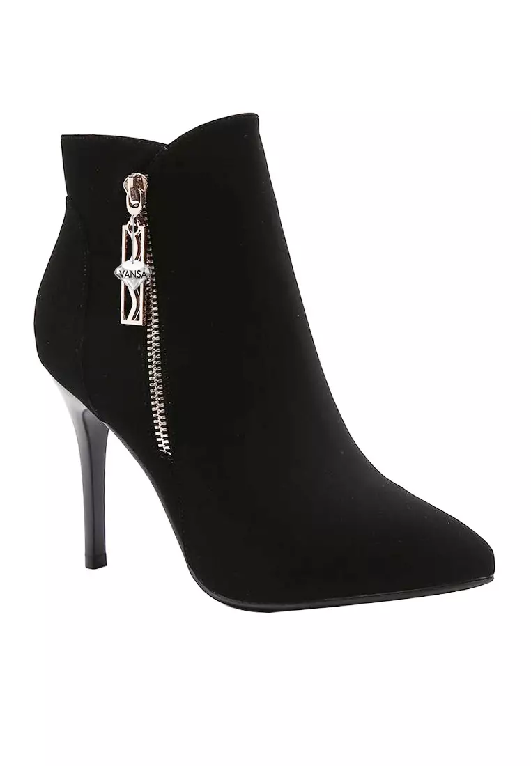 Discount on Twenty Eight Shoes  shoes - SKU: VANSA Fashionable Pointed Toe Short hIgh Heel Boots VSW-B-84N