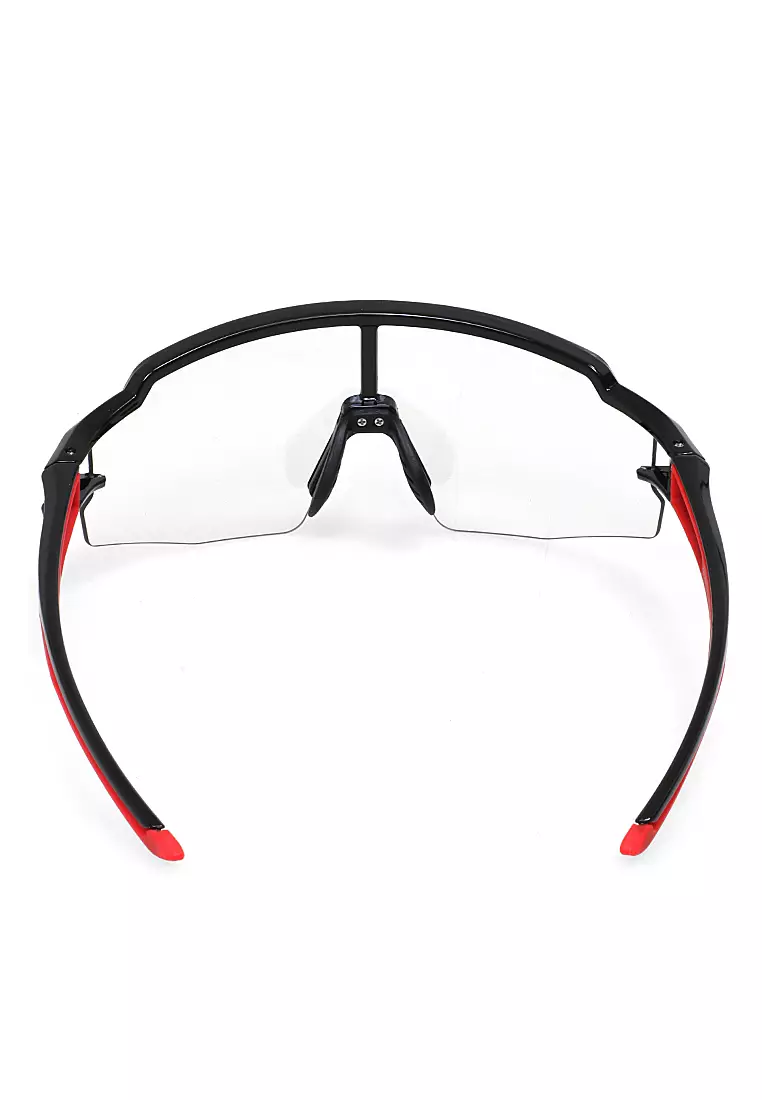 Elodie Kacamata Sepeda Unisex Lensa Photochromic Pneumatic UV Protection ORIGINAL Material Polycarbonate ORIGINAL - Black Red