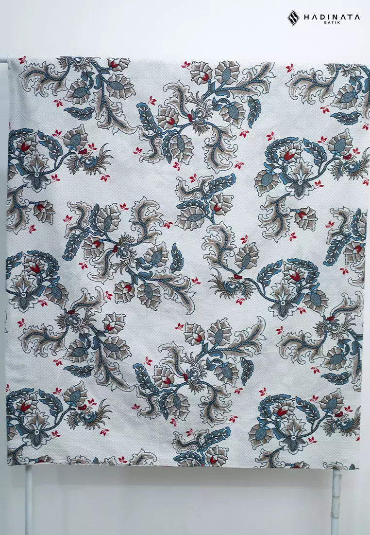 Hadinata Batik Premium Kain Katun Superfine Gracika White
