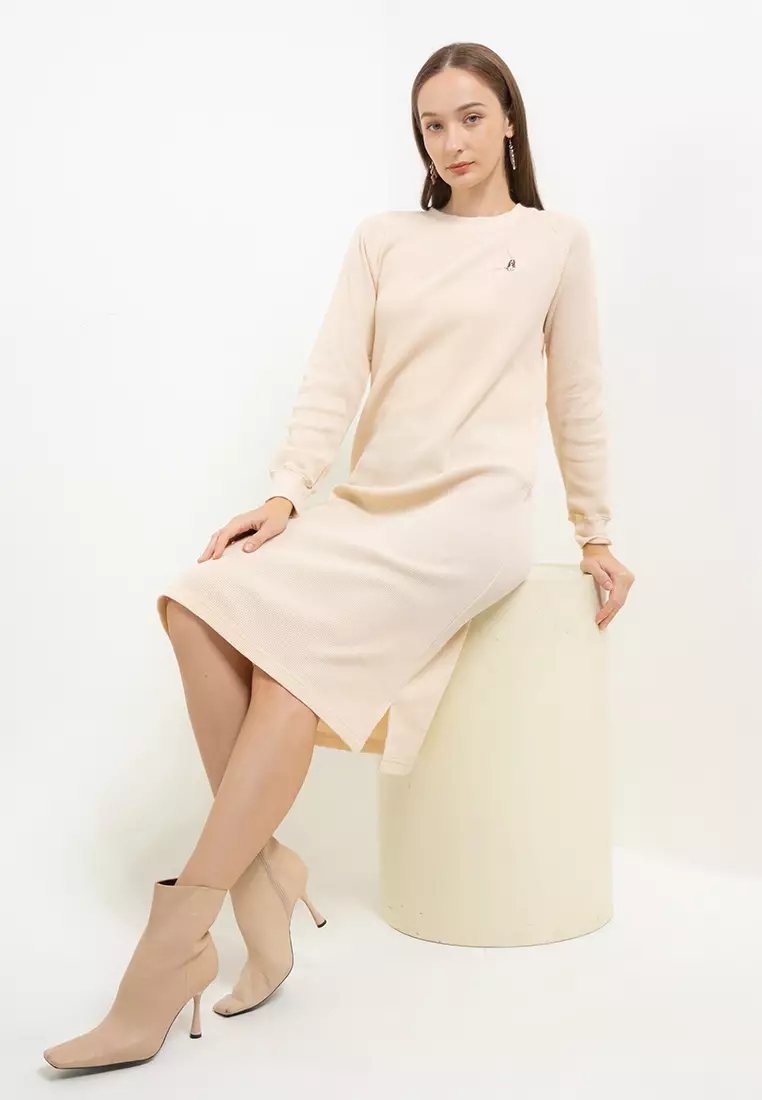 Alyssa Ldr Waffle Dress