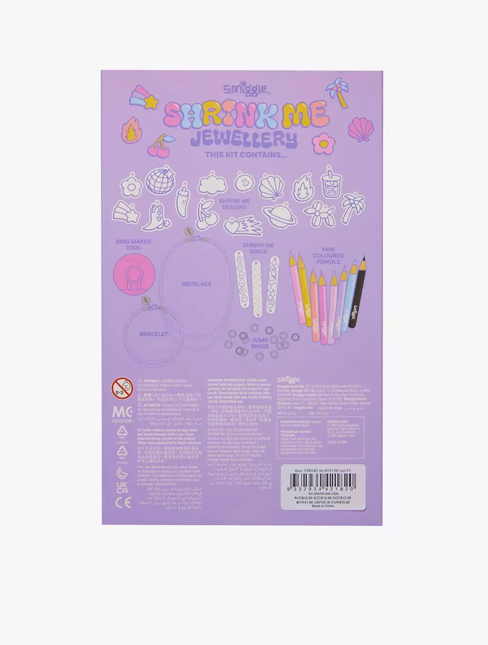 Smiggle KIT SHRINK ME VIBE - IGL413100PUR