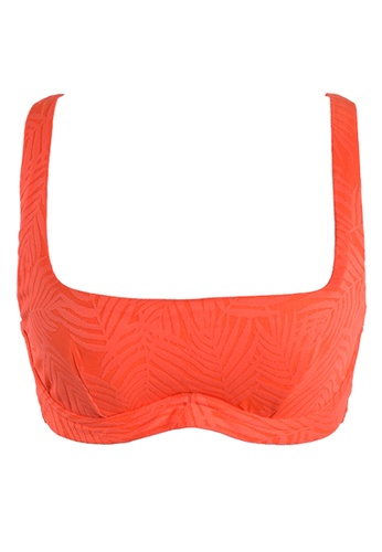 Sunseeker red Minimal Cool D Cup Bikini Top AB1D3US9985340GS_1