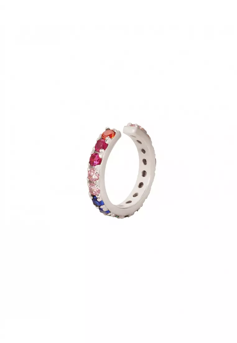 Sterling Silver Rainbow Ear Cuffs