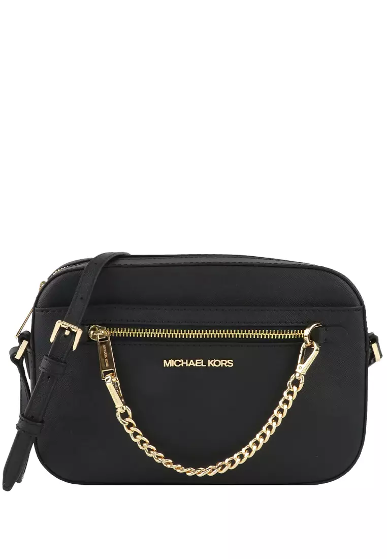Jet Set Item Large Chain Crossbody Bag Black