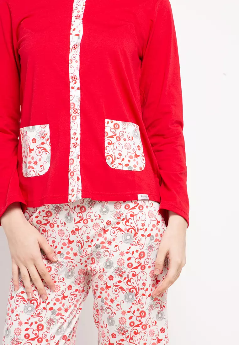 Pyjama Pijama Long Sleeve Long Pants Sleepwear