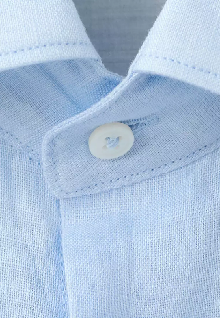 100% Linen Slim-Fit Shirt