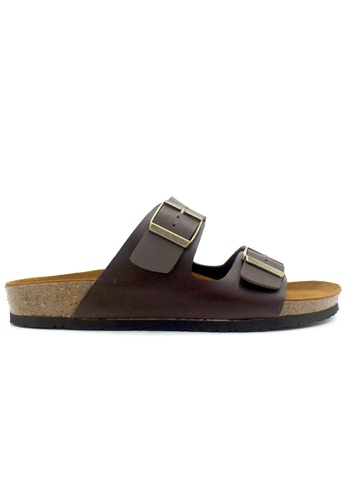 SoleSimple brown Athens - Brown Sandals & Flip Flops 2D8AASH2D897B4GS_1