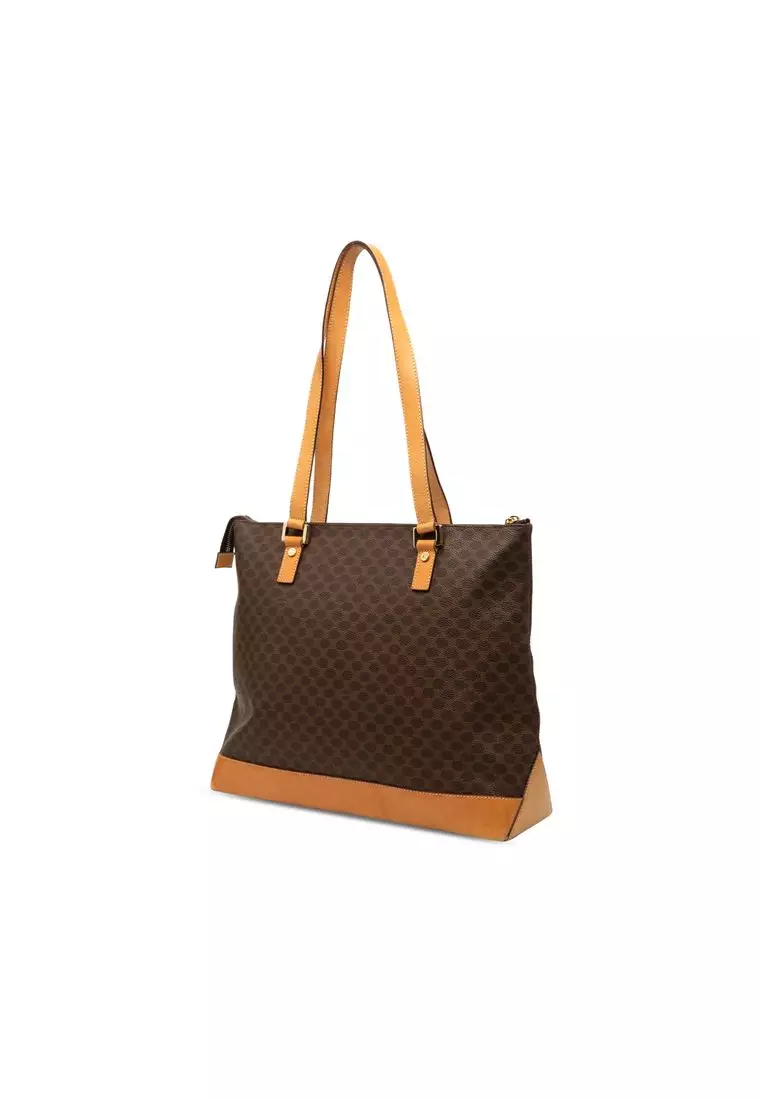 Pre-Loved Celine Macadam Coated Canvas Tote