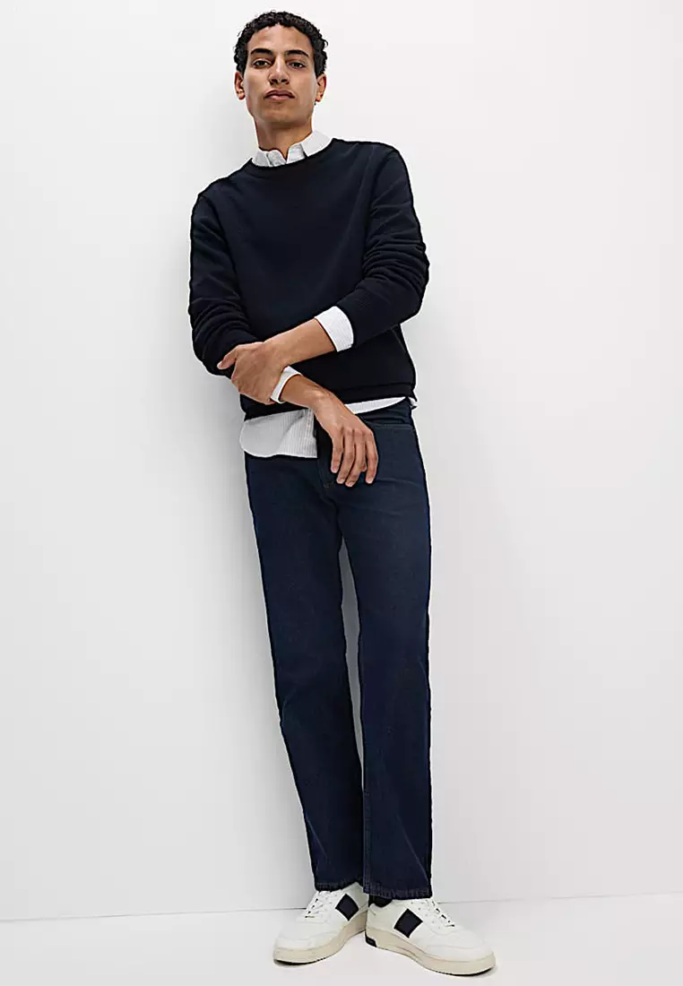 Straight Fit Pure Cotton Jeans