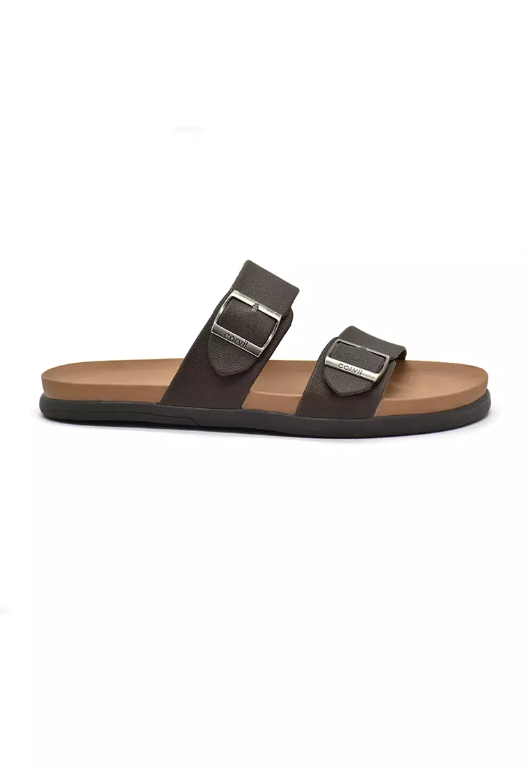 Carvil Sandal Pria Genoa-02 M Dark Brown