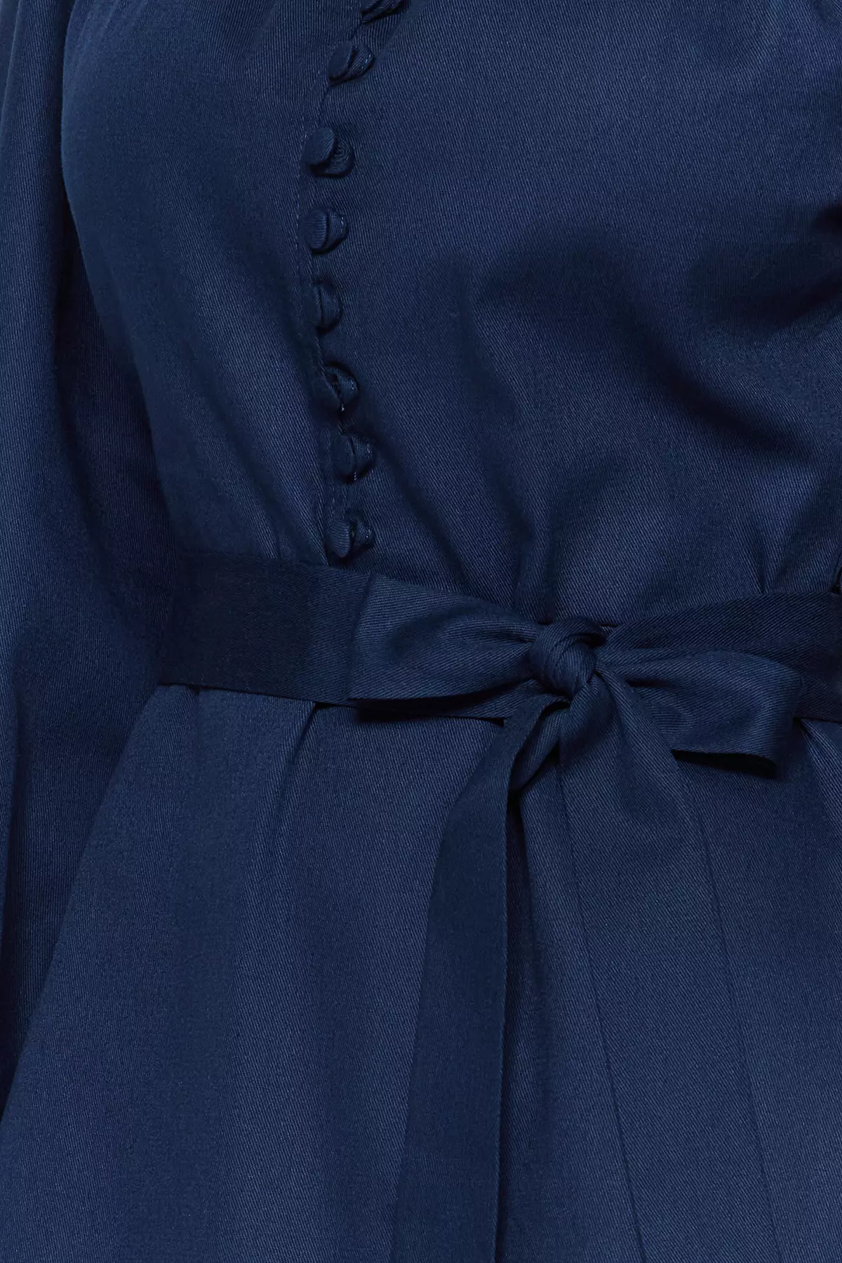 High Collar Woven Dress