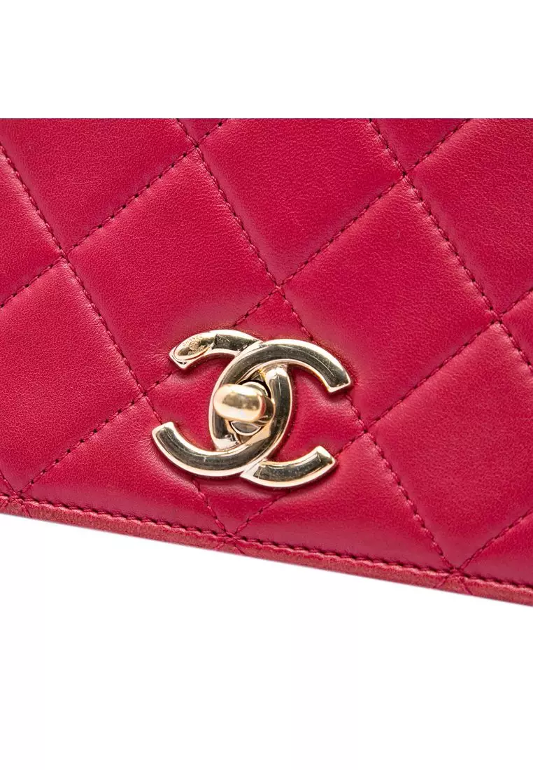 Pre-Loved Chanel Small Quilted Lambskin Carry Chic Flap