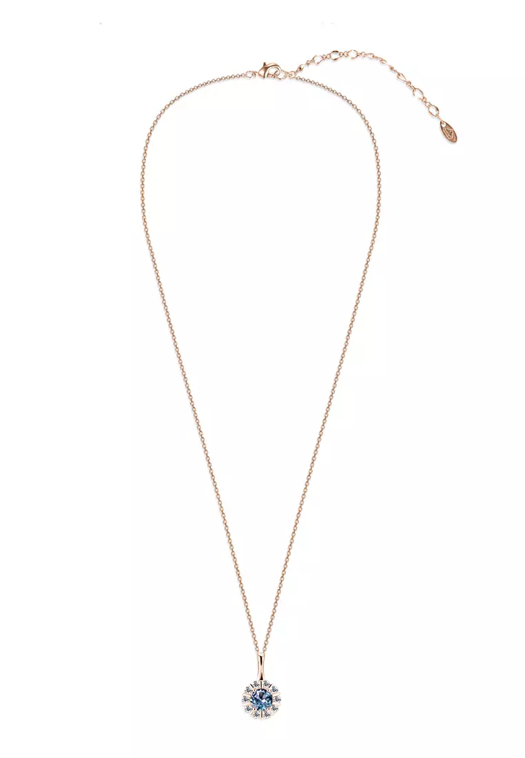 [ Alexandrite Collection ] Glamouring Alexandrite Pendant Silver S925 RG - Kalung by Her Jewellery