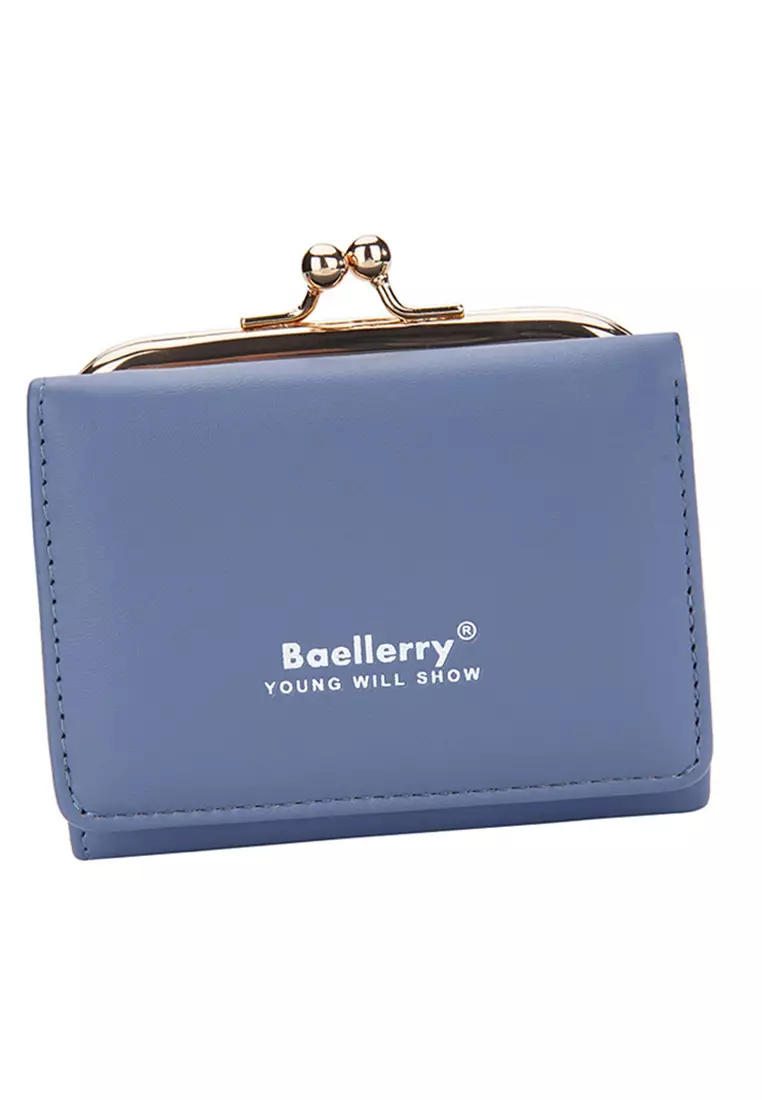 Dompet Wanita Lipat Kecil 2 IN 1 Style Korean Bahan Kulit PU Leather Premium Quality ORIGINAL