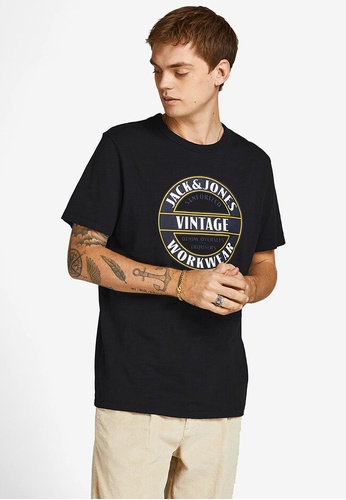 Buy Jack & Jones Logo T-Shirt Online | ZALORA Singapore