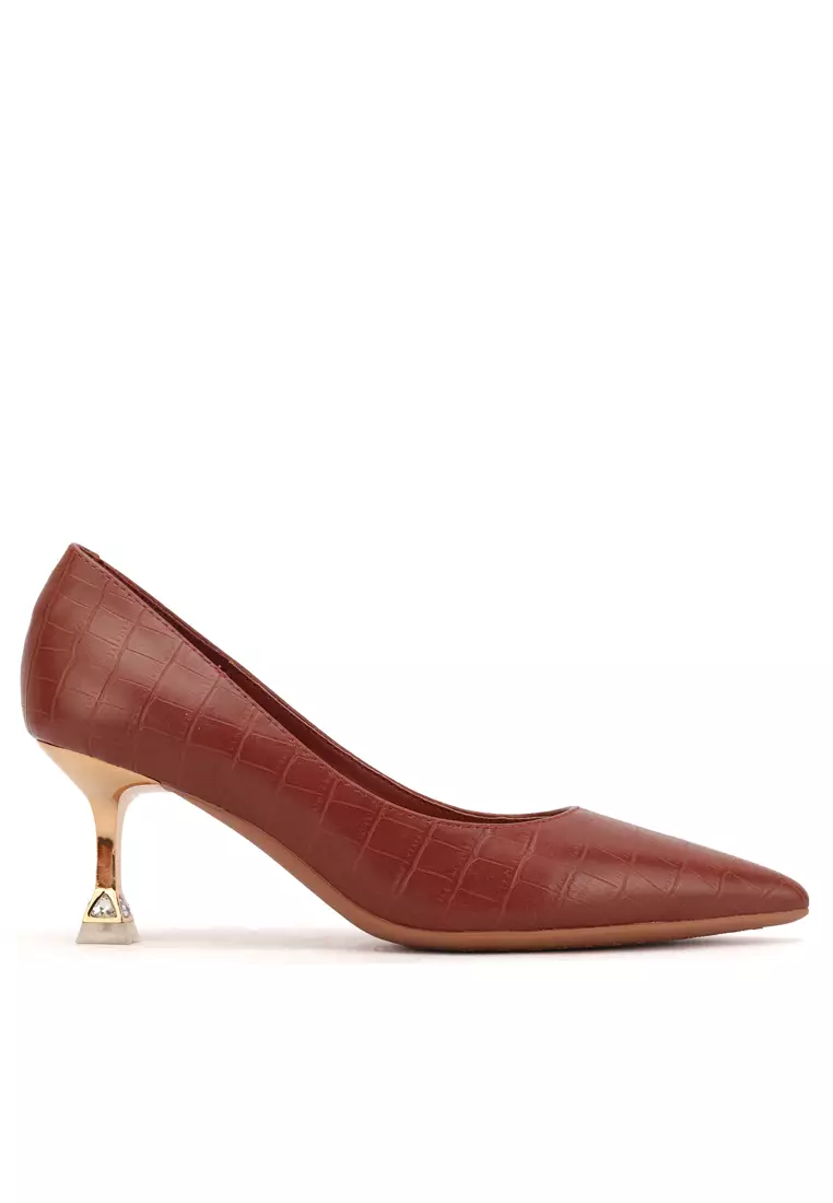 Discount on Twenty Eight Shoes  shoes - SKU: 6.5cm Pointy Texture Pumps Xj998-20