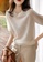 Twenty Eight Shoes white Round Neck Jacquard Short Sleeve T-shirt XHG-192 B7600AA81E243DGS_2