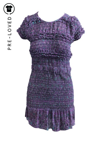 Buy ISABEL MARANT Pre-Loved isabel Purple Print Silk Dress 2021 Online | ZALORA Singapore