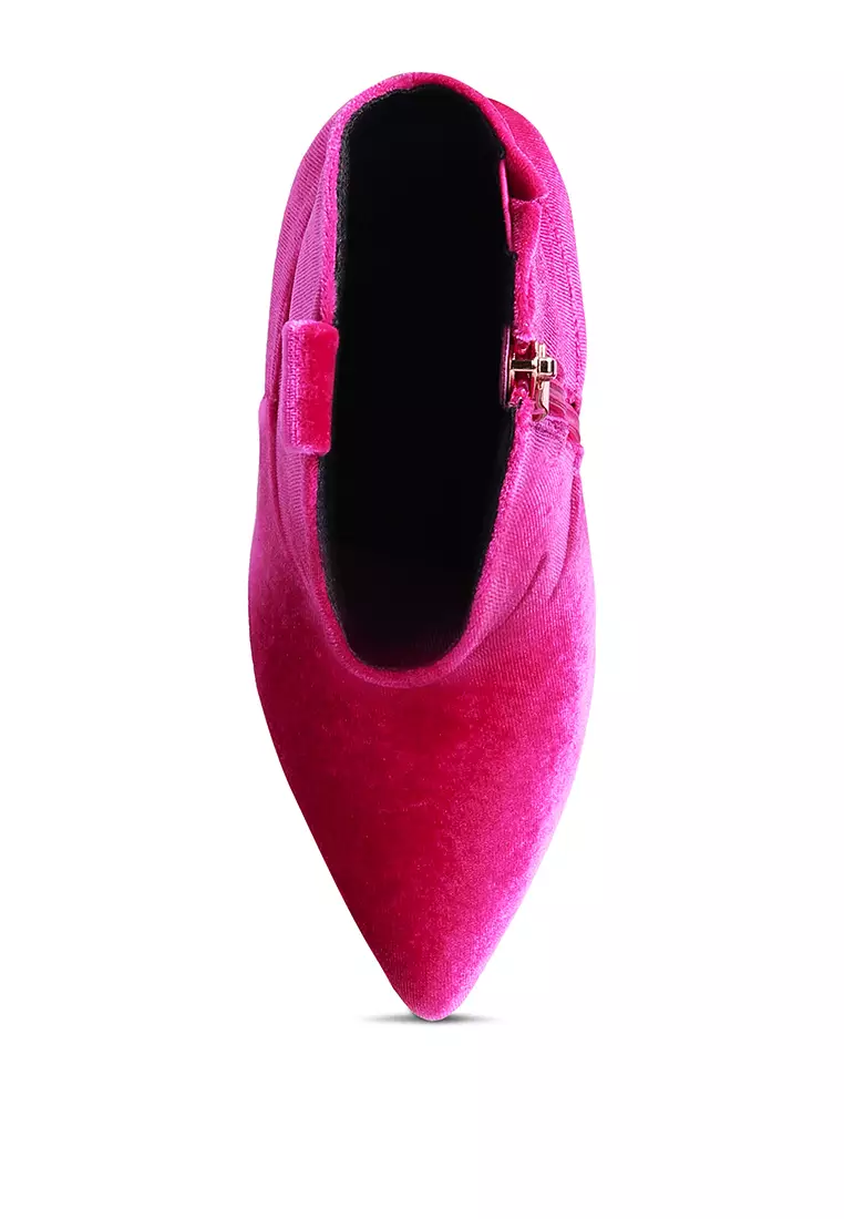 Fuchsia Velvet Cow Girl boot