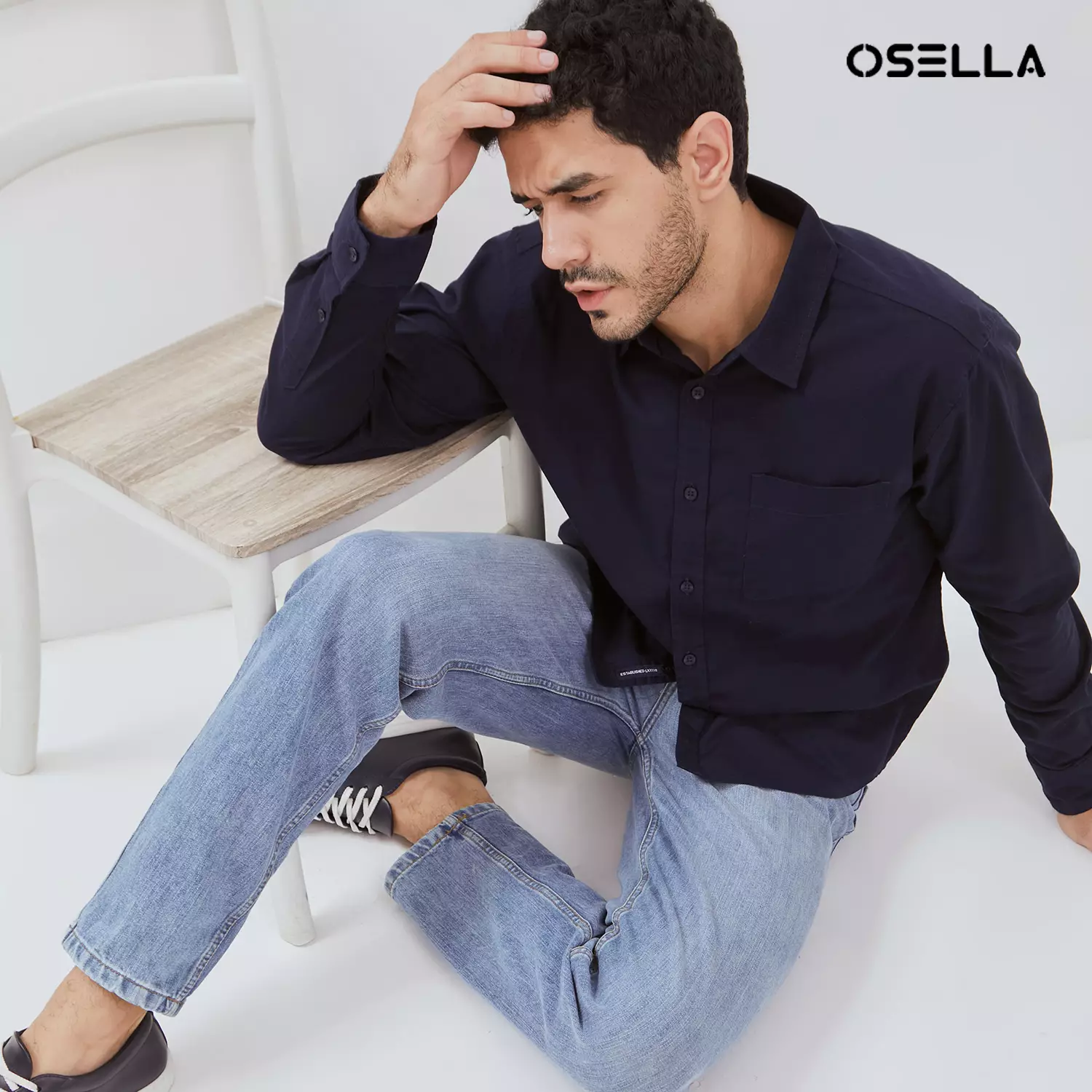 [NEW] Osella Wesley Regular Fit Long Sleeve Shirt 20374016 | Kemeja Lengan Panjang Pria