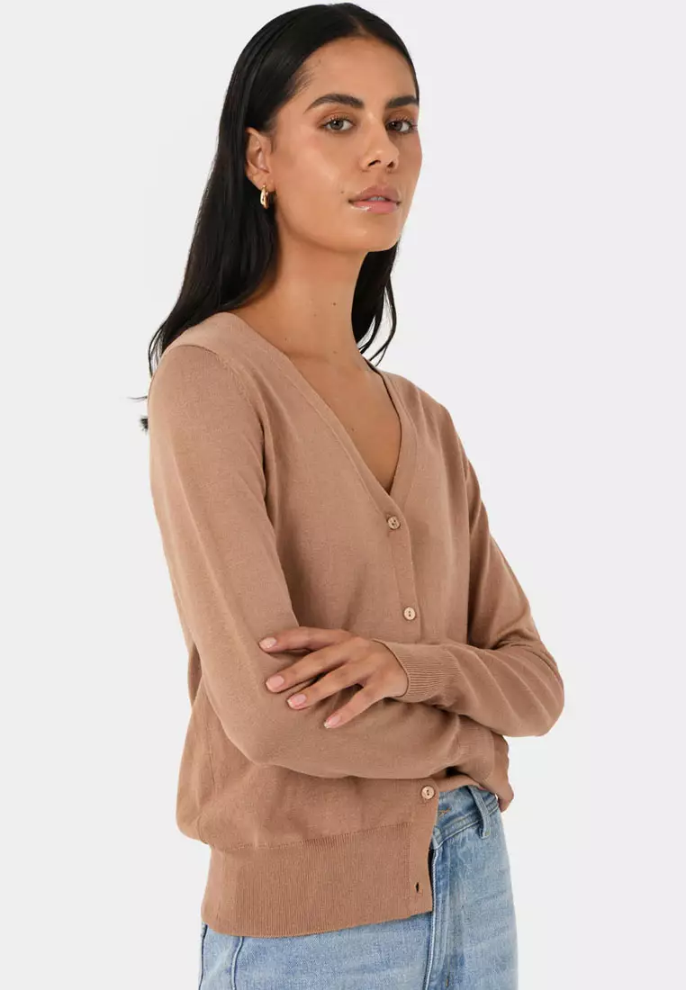 Nicolette V-Neck Knit Cardigan