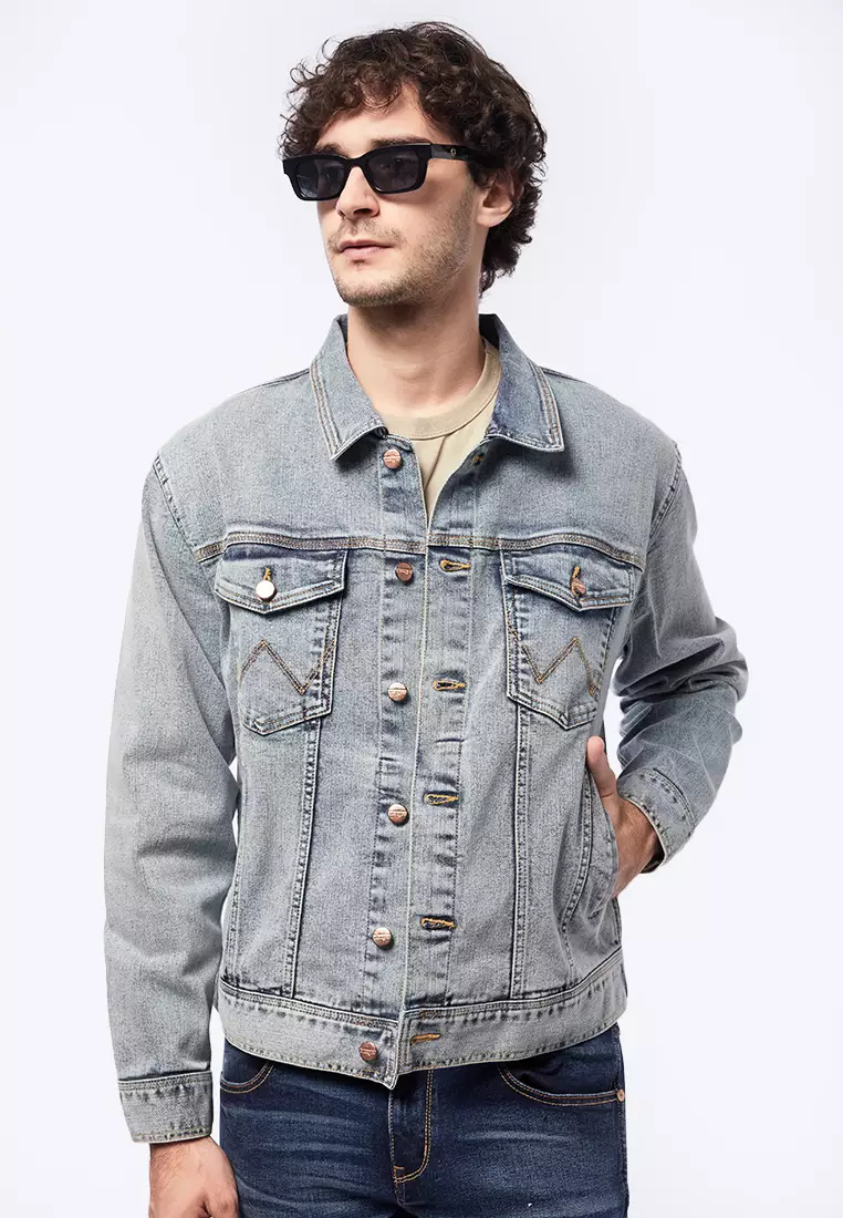Jaket jeans wrangler original clearance