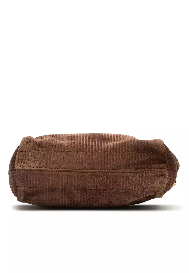 Pre-Loved Loewe Corduroy Anagram Shoulder Bag