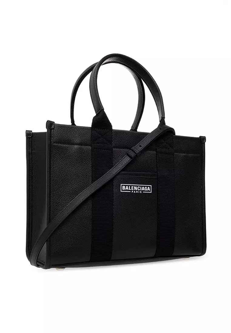 Buy BALENCIAGA Balenciaga Hardware Small Tote Bag in Black Online ...