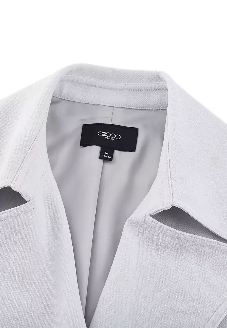 Polyester 風衣型大衣