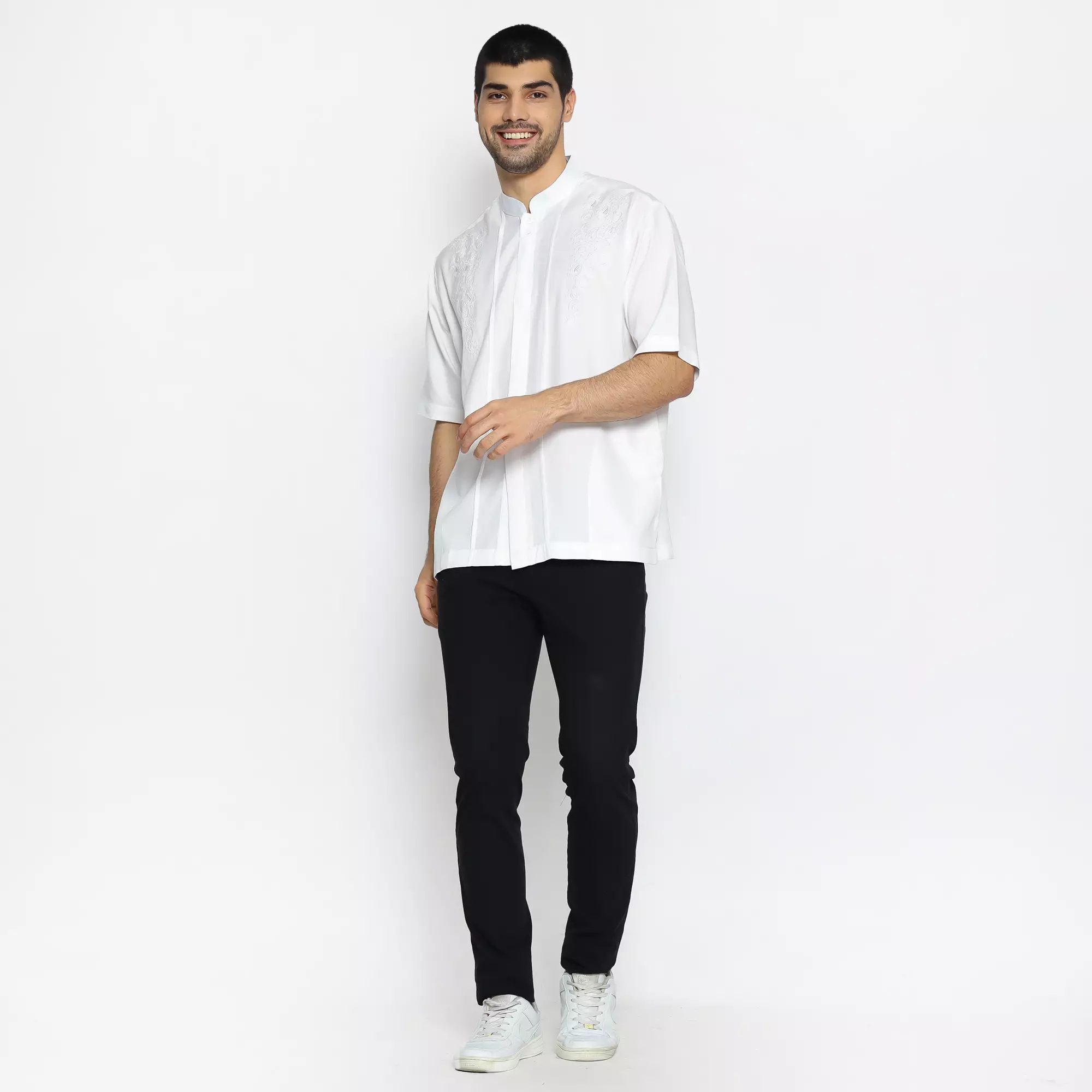 Baju Koko KK 41 White Lengan Pendek