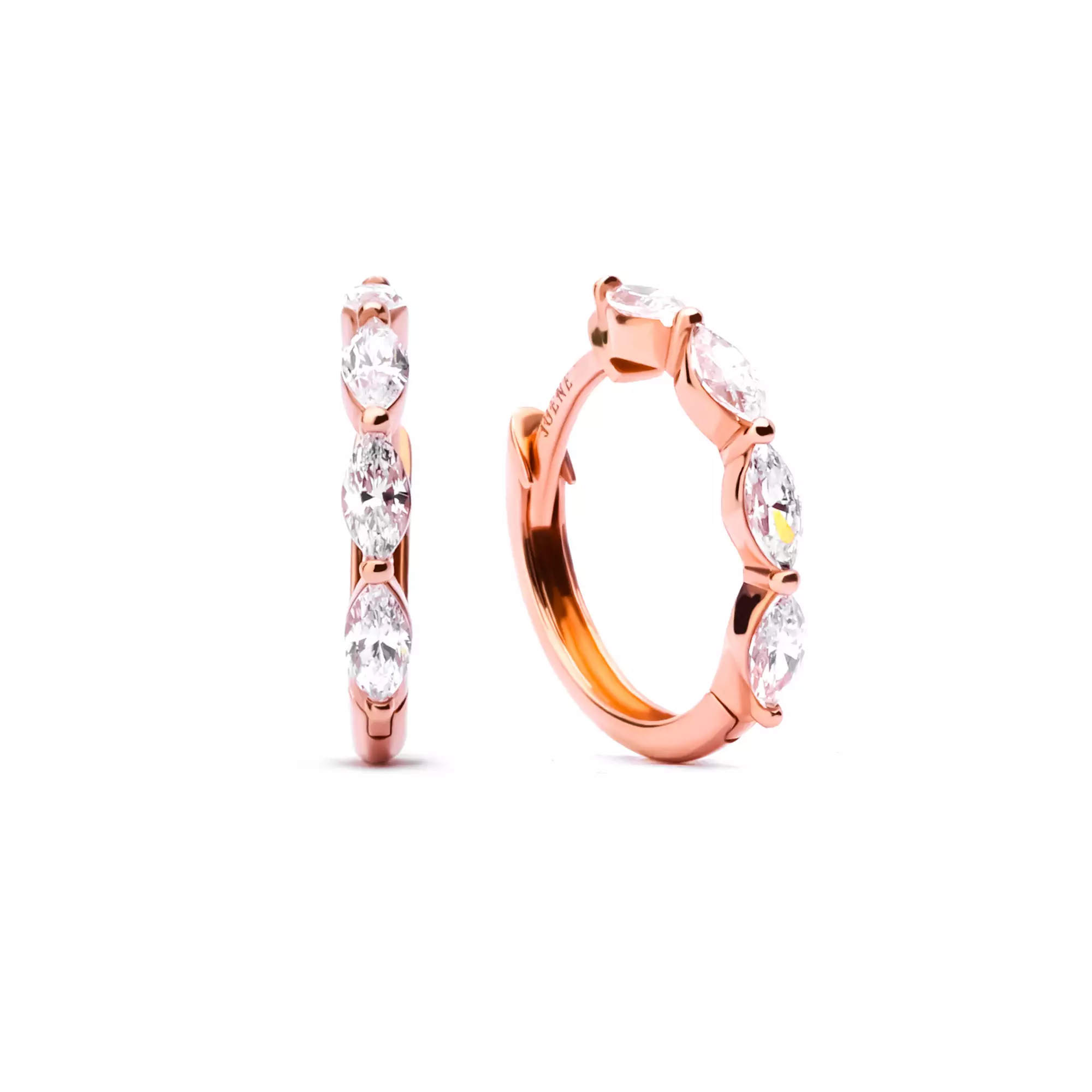 Anting Emas 8K - Passion Gold Hoops Earring - Tally Collection - Juene Jewelry