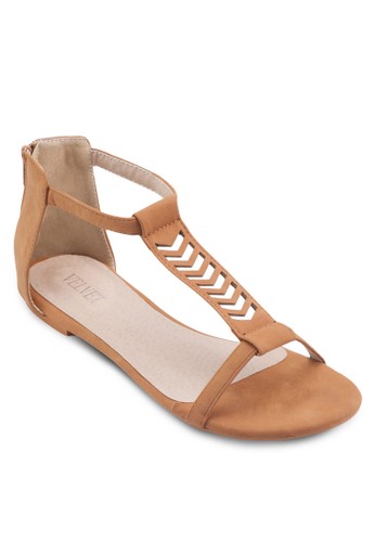 Hebe 鏤空esprit 鞋T字帶涼鞋, 女鞋, 鞋