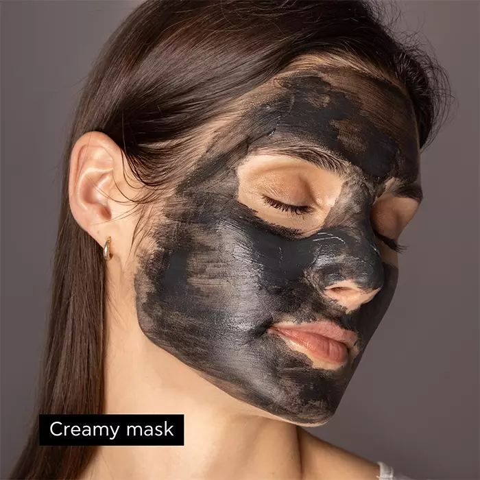 Apivita Express Beauty Black Face Mask With Propolis, Purifying & Oil-Balancing 2X8 ml | Masker Wajah dengan Propolis dan Charcoal Mengontrol Sebum Kulit Berminyak