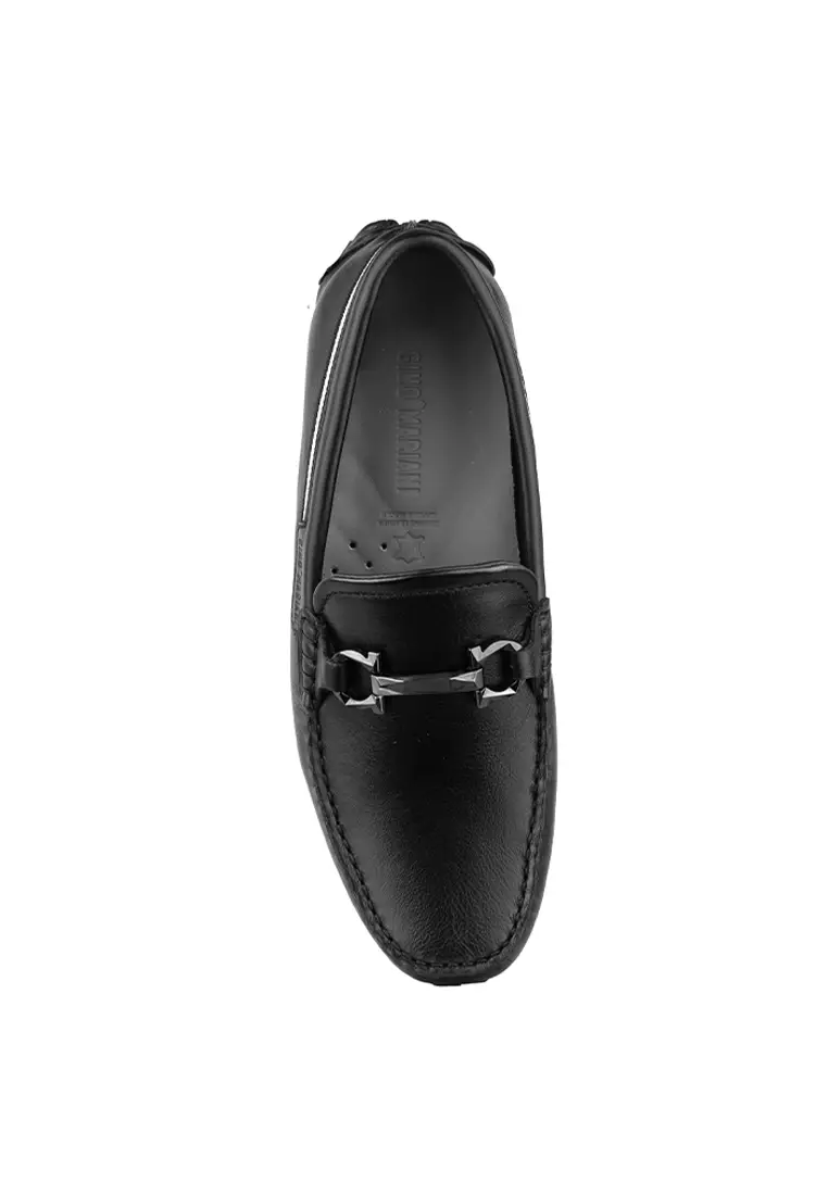 Sepatu Casual Pria Loafer Moccasin Gino Mariani Bartoli 12 Black