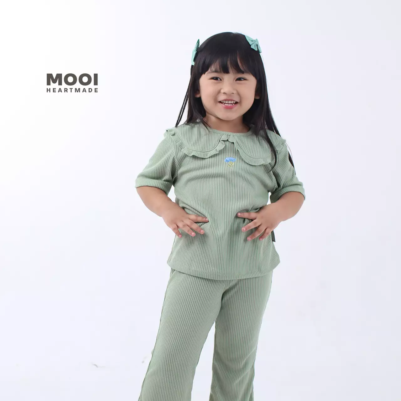 Mooi Atasan Anak Perempuan Eriya Top - Marigold