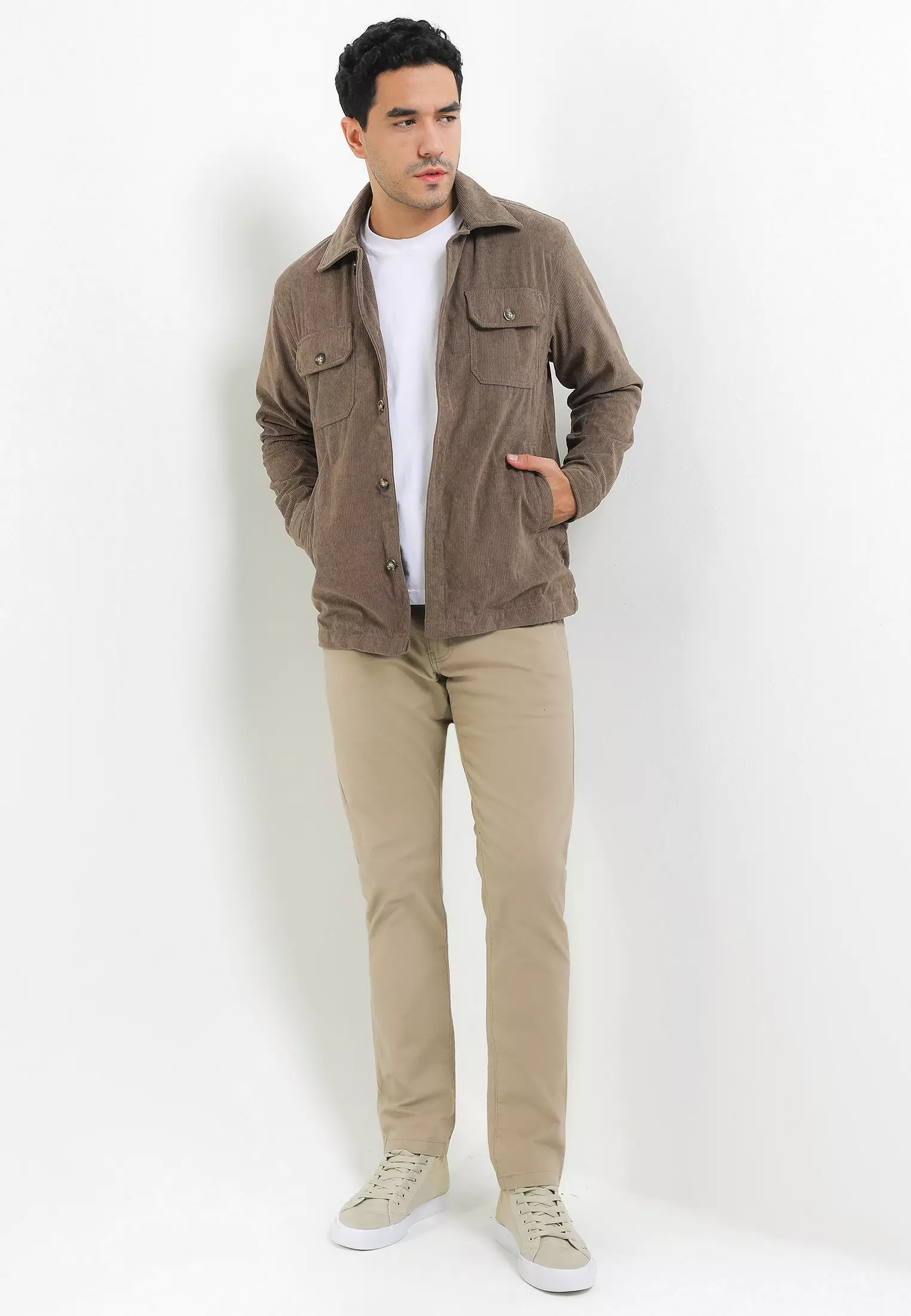 Cressida Work Jacket Corduroy Cream - I027R